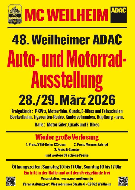 Auto- und Motorradausstellung in Weilheim